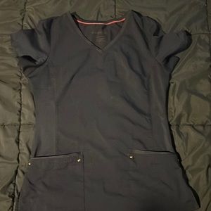 Purple Label Navy Scrub Top